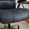 DSVIMOY Task and Office Chair Big and Tall Executive Chair with Adjustable Headrest for Desk Use, Blue, 32"*26"*18" - 4 of 4