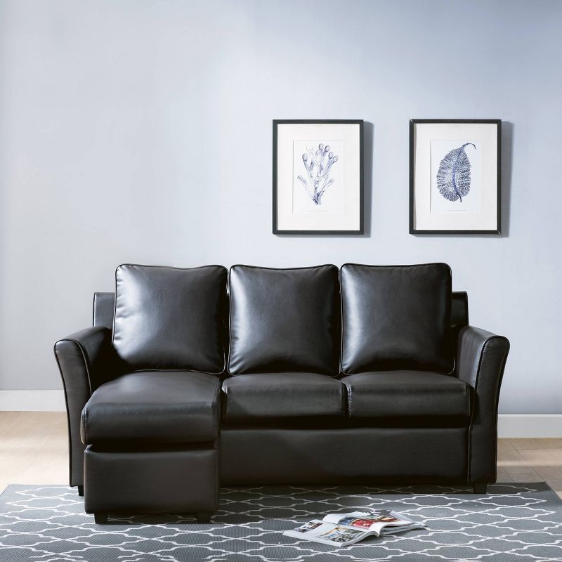 Henri Upholstered Sofa Dark Gray - HOMES: Inside + Out, 3 of 5
