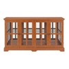 FURNIinspire Vintage Curio Display Cabinet, Glass Door Showcase with Adjustable Shelving for Display, Dark Oak, 15.75"*32.09"*59.06" - 2 of 4