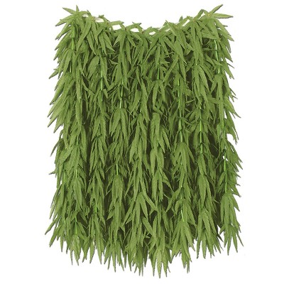 Beistle 36"W x 24"L Tropical Fern Leaf Hula Skirt Green 50456
