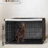 Sweet Jojo Designs Girl Dog Crate Kennel Cover 42in. Boho Floral Wildflower Black and Orange - 2 of 4