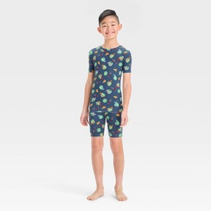 Boys' TMNT 2pc Tight Fit Pajama Set - Gray - 1 of 4