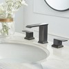 BWE 8 in. Waterfall Widespread 2-Handle Bathroom Faucet With Pop-up Drain Assembly in Spot Resist - 2 of 4
