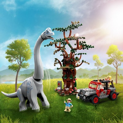 LEGO Jurassic Park Brachiosaurus Discovery with Jeep Toy 76960_1