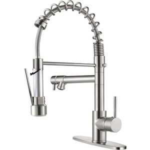 Qomolangma 17.5in Contemporary Kitchen Faucet with Pull Down Sprayer - 1 of 1