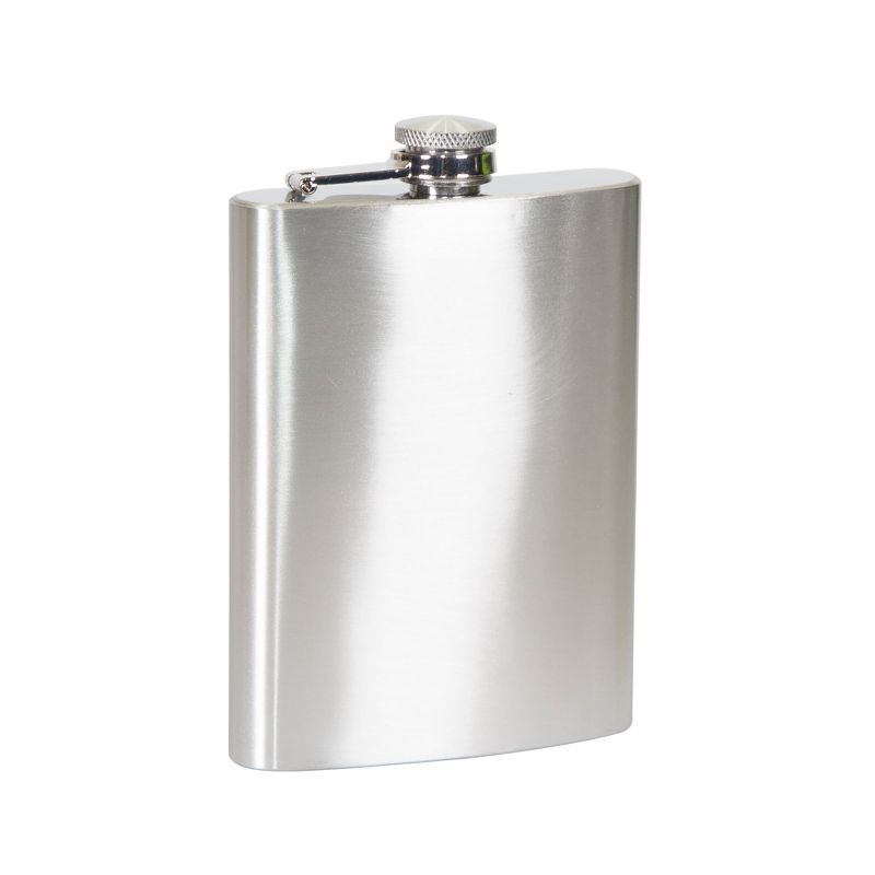 Stansport 8oz Stainless Steel Flask, 1 of 6