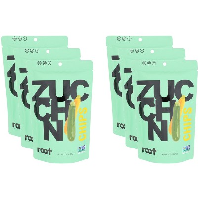 Root Foods Zucchini Chips - Case of 6 - 2.75 oz