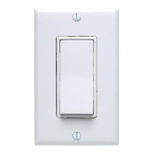 Leviton Decora 15 Amps Single Pole Rocker Ac Quiet Switch White 1 Pk ...