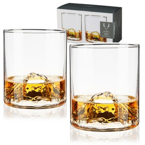 Whiskey Peaks American Mountains - Set of 4 Whiskey Glasses - American  Mountains, Bar & Entertainment