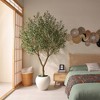 DR.Planzen 7ft Artificial Olive Tree with Oversized 15/18-inch White Planter, Large Faux Olive Tree for Indoor/Outdoor Office Home D¨¦cor - 2 of 4