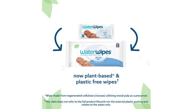 WaterWipes Plastic-Free Textured Unscented 99.9% Water Based Baby Wipes  - (Select Count), 2 of 14, play video