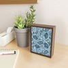 Heather Dutton Arabella Washed Indigo Framed Mini Art Print 4" (H) x 3" (W) x 1" (D) - Society6 - 2 of 3