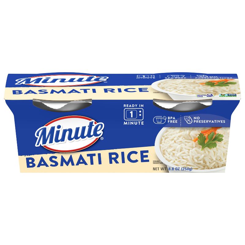 Minute Rice Gluten Free to Serve Basmati Rice Cups - 8.8oz-2ct, 1 of 11
