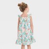 Toddler Girls' Disney Ariel The Little Mermaid Printed Woven Gauze Dress - Ivory - 2 of 3