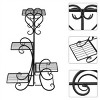 SEVOBAL Metal Plant Stand 4 Tier Flower Holder Racks Patio Stand Holder Outdoor Displaying Plants Flowers Potted Planter Shelves Indoor Shelf Holder - 4 of 4