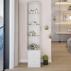 VYNXARIA 63" Simple Stylish Dressing Mirror Cabinet,Full Body Mirror Cabinet,Extra Large Mirror,Multi Layer High Capacity Storage£¬White - 2 of 4