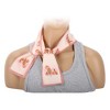 Unique Bargains Women's Pumpkins Satin Headband Beige Pink 1 Pc - 3 of 4