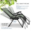 Nestl Padded Zero Gravity Chair, Oversized Patio Lounge Chair, Reclining Camping Chair, Folding Outdoor Chair with Headrest and Cup Holder - 2 of 4