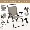 Yaheetech Set of 4 Outdoor Foldable Dining Chairs with Backrest and Armrests - 4 of 4