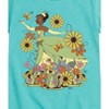 Girls' - Disney Princess - Tiana Retro Flowers Fitted Short Sleeve Graphic T-Shirt - 2 of 4