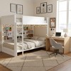 Whisen Queen over Queen Bunk Bed with Storage Cabinets and USB Ports - 2 of 4