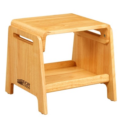 ECR4Kids Sit or Step Stool, Natural