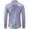 Coolmee Mens Dress Shirt Long Sleeve Button Down Shirt for Party Nightclub Christmas Prom Costume - 2 of 3
