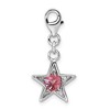 Black Bow Jewelry Sterling Silver October CZ Birthstone 13mm Star Clip-on Charm - 3 of 4