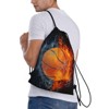 Generic Basketball Drawstring Bags, Sports-Themed Drawstring Backpack Casual Knapsack - 3 of 4