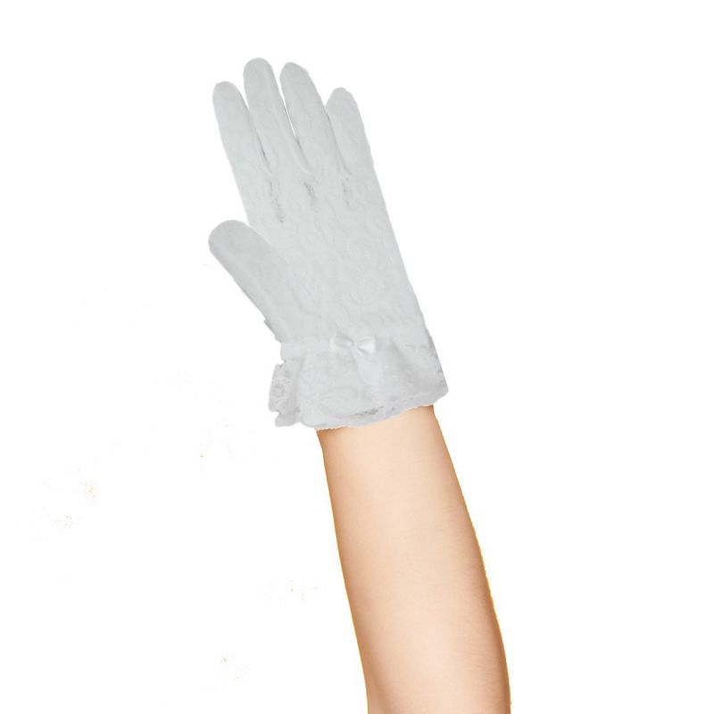 Dress Up America White Lace Glove for Kids, 3 of 4