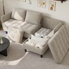 L Shape Sofa Couch,  76 Inch Chenille Sectional Sofa with Storage, Small Couch for Living Room Apartment - 2 of 4