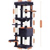 Heybly Cat Tree for Large Cats 20 lbs Heavy Duty,60 inches XXL Cat Tower for Indoor Cats - 3 of 3