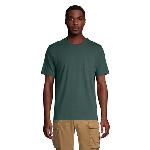 Lands' End Men's Tall Super-t Short Sleeve T-shirt With Pocket - Large ...