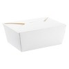 Inno-Pak 75 oz Paper Food Box White #4 Size - Case of 90 - 2 of 3