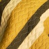 Slickblue 3 PC Handmade Full/Queen Quilt Set, Reversible Vermicelli Quilted, Horizontal Stripes, 37 Color Options - 3 of 4