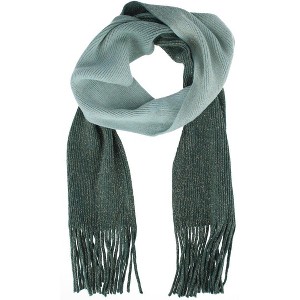 CTM Women's Drop Dye Lurex Winter Scarf - 1 of 2
