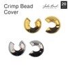 John Bead Must Have Findings Metal Silver 3mm Bead Crimp Covers for Jewelry Making Findings, 20 Pieces - 4 of 4