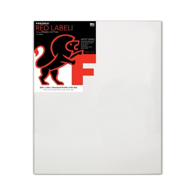 Fredrix Red Label Standard Stretched Cotton Canvas