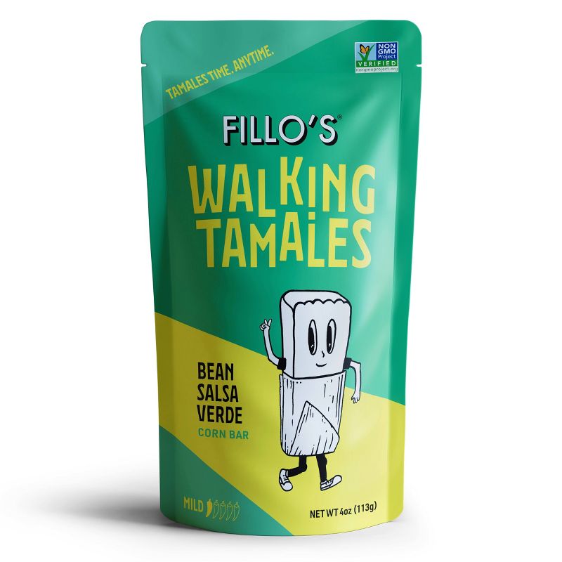FILLO&#39;S Walking Tamales Bean Salsa Verde - 4oz, 1 of 4