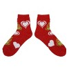 The Grinch Hearts Women's 4-Pair Chenille Quarter Crew Socks - 3 of 4
