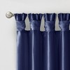 MAYEERTY 50x84" Twist Tab Lined Window Curtain Panel for Living Room Navy - 4 of 4