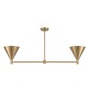 Savoy House Pharos 2 - Light Chandelier in  Noble Brass - 4 of 4