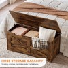Storage Chest, 39.4" Toy Chest for Boys Girls, Kids Wood Large Toy Box, Storage Bench Trunk with Safety Hinge - 4 of 4
