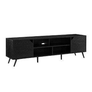 70" MDF Contemporary 2-Door Minimalist TV Stand with Adjustable Shelves and Cord Management for Living Room and Bedroom - 1 of 4