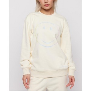 Samii Ryan | Smiley Radiate Happiness Crewneck , Ivory - 1 of 1