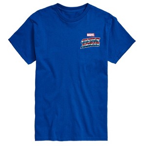 Men's - Marvel - Captain America Retro Distressed Flag Short Sleeve Graphic T-Shirt - 1 of 4