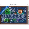 Trends International Minecraft: Doodle - Steve & Creeper Variant Framed Wall Poster Prints - 3 of 4