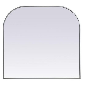 Elegant Lighting Metal Frame Arch Mirror 40x38 Inch in Silver - 1 of 4
