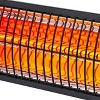 Newair Outdoor Electric Infrared Wall Patio Space Heater, 1500 Watts, Rose Gold Radiant Tube Heating, IP55-Rated, Remote Control, 2 Wall Mounts - 4 of 4