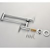 Modern Double-Handle Wall Mount Pot Filler Faucet - 4 of 4